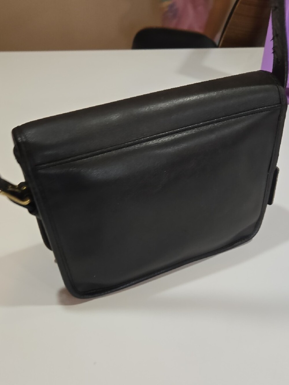 Coach Saddle Bag Black Vintage - Picture 7 of 11